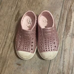 Native Pink Sparkle Shoes Toddler 7